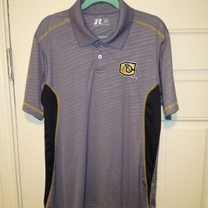 Russell Cameron University Aggies Short Sleeve Polo Shirt Men's sz Large.
